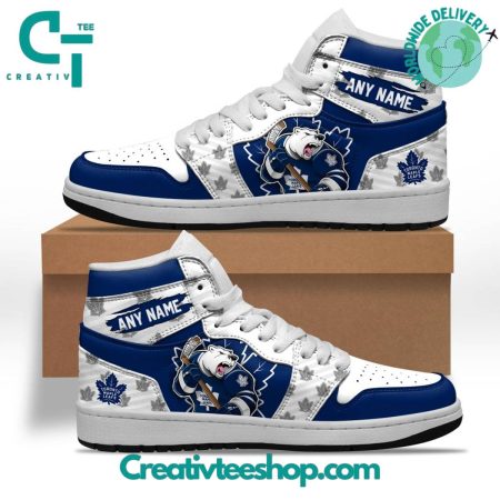 Toronto Maple Leafs AJ1 High Sneakers Shoes For Men And Women