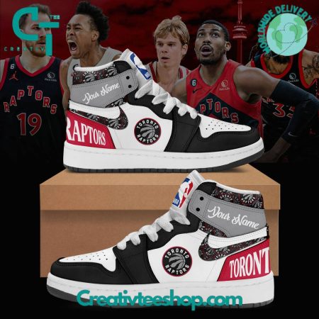 Toronto Raptors AJ1 High Sneakers Shoes For Men And Women