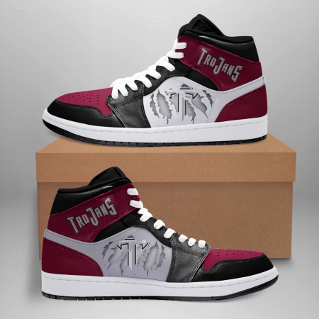 Troy Trojans AJ1 High Sneakers Shoes For Men And Women
