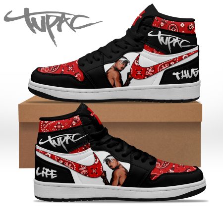 Tupac Shakur AJ1 High Sneakers Shoes For Men And Women