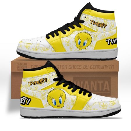 Tweety AJ1 High Sneakers Shoes For Men And Women