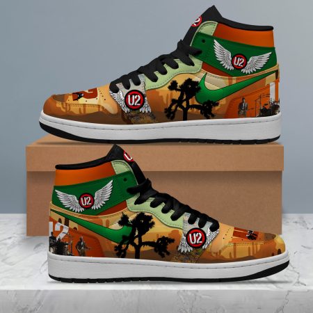 U2 Band AJ1 High Sneakers Shoes For Men And Women