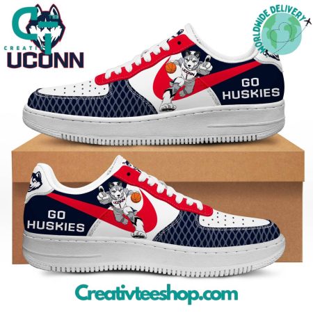 UConn Huskies  Air Low-Top Sneakers Shoes For Men And Women