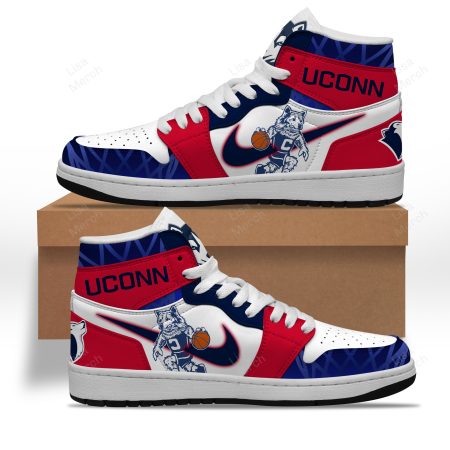 UConn Huskies AJ1 High Sneakers Shoes For Men And Women