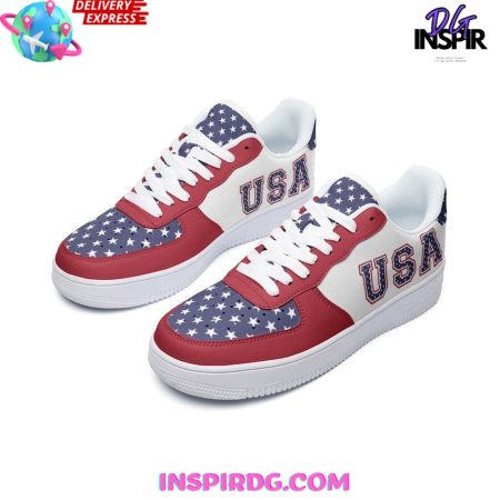 USA Flag 4th of July Independence Air Low-Top Sneakers Shoes For Men And Women