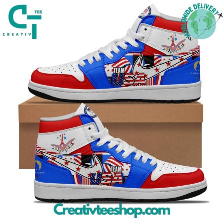 USA Olympic Team  AJ1 High Sneakers Shoes For Men And Women