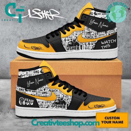 Usher AJ1 High Sneakers Shoes For Men And Women