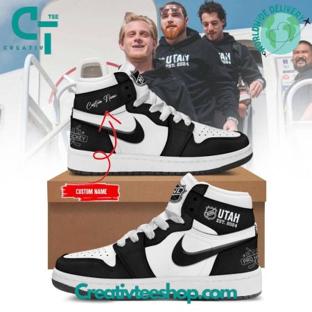 Utah Hockey Club  AJ1 High Sneakers Shoes For Men And Women