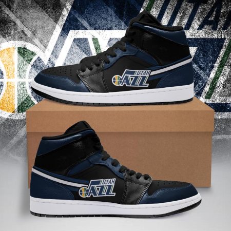 Utah Jazz NBA AJ1 High Sneakers Shoes For Men And Women