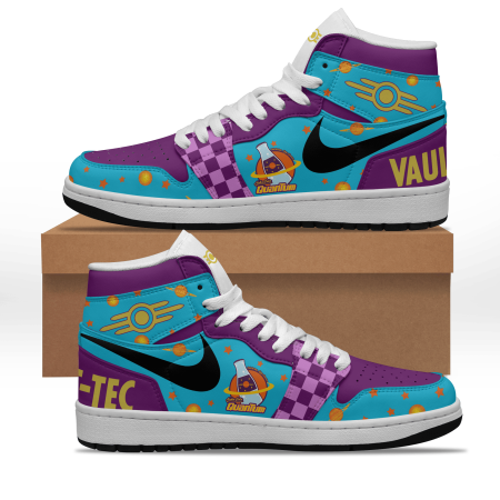 Vault-Tec AJ1 High Sneakers Shoes For Men And Women