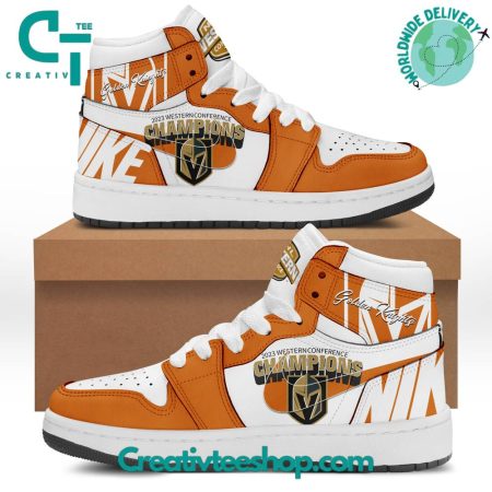 Vegas Golden Knights AJ1 High Sneakers Shoes For Men And Women