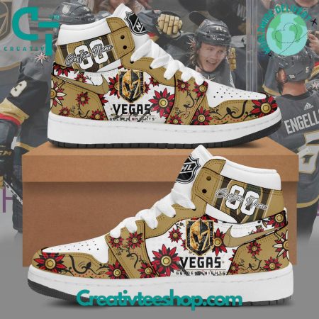 Vegas Golden Knights AJ1 High Sneakers Shoes For Men And Women