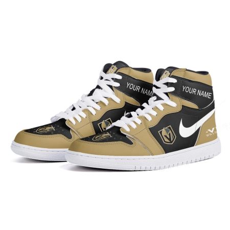 Vegas Golden Knights AJ1 High Sneakers Shoes For Men And Women