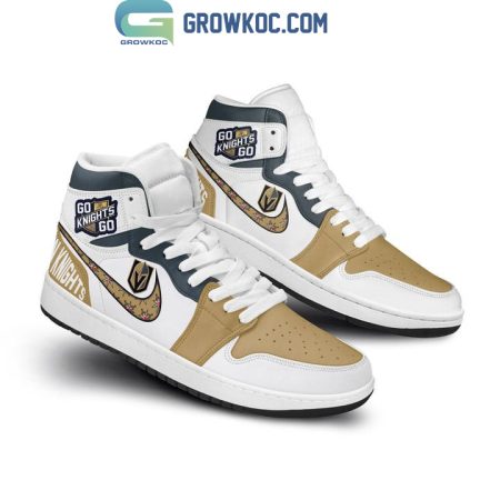 Vegas Golden Knights AJ1 High Sneakers Shoes For Men And Women