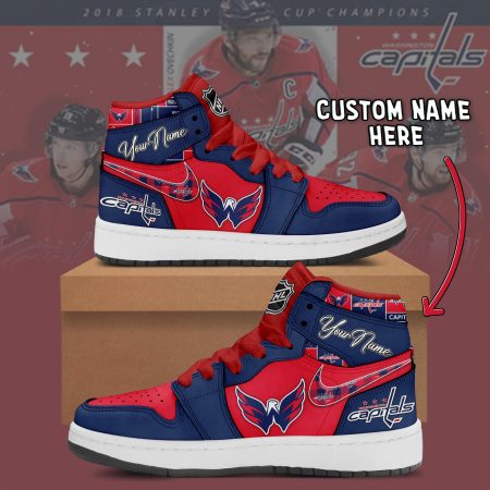 Washington Capitals AJ1 High Sneakers Shoes For Men And Women