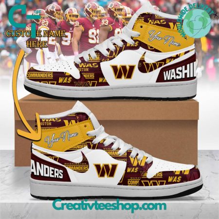 Washington Commanders AJ1 High Sneakers Shoes For Men And Women