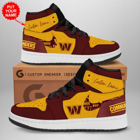 Washington Commanders AJ1 High Sneakers Shoes For Men And Women