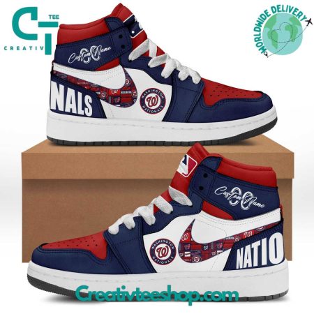 Washington Nationals AJ1 High Sneakers Shoes For Men And Women