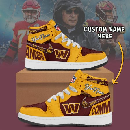 Washington Redskins AJ1 High Sneakers Shoes For Men And Women