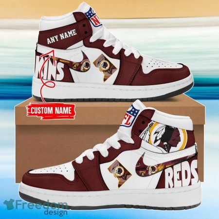 Washington Redskins AJ1 High Sneakers Shoes For Men And Women