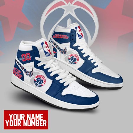 Washington Wizards AJ1 High Sneakers Shoes For Men And Women