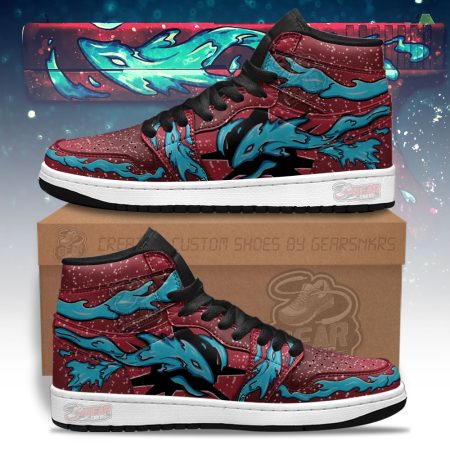 Water Elemental Counter Strike Skins AJ1 High Sneakers Shoes For Men And Women