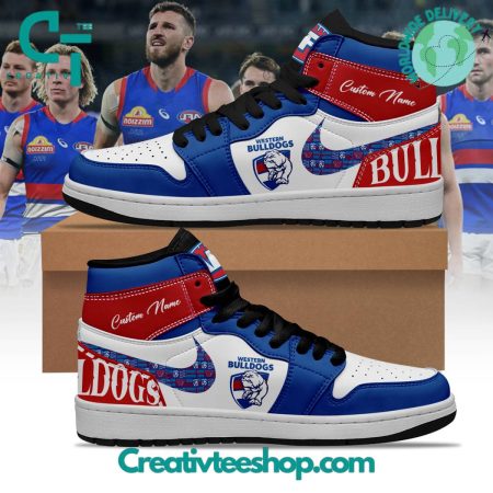 Western Bulldogs AJ1 High Sneakers Shoes For Men And Women