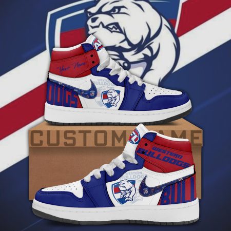 Western Bulldogs AJ1 High Sneakers Shoes For Men And Women