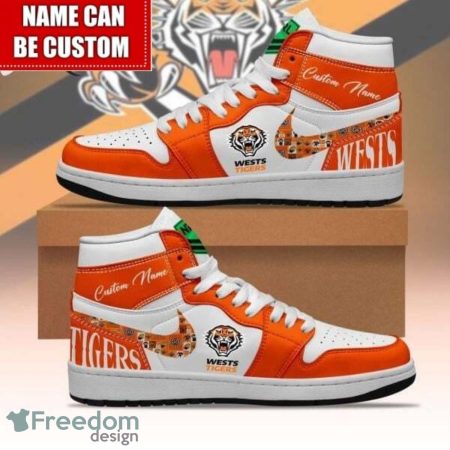 Wests Tigers AJ1 High Sneakers Shoes For Men And Women