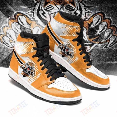 Wests Tigers NRL AJ1 High Sneakers Shoes For Men And Women