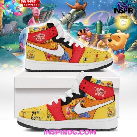 Winnie the Pooh AJ1 High Sneakers Shoes For Men And Women