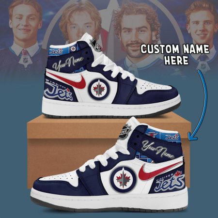 Winnipeg Jets AJ1 High Sneakers Shoes For Men And Women