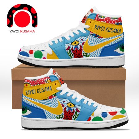 Yayoi Kusama AJ1 High Sneakers Shoes For Men And Women