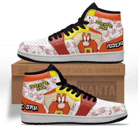 Yosemite Sam AJ1 High Sneakers Shoes For Men And Women