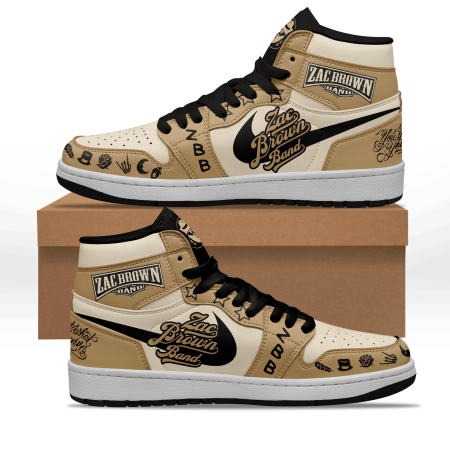 Zac Brown Band AJ1 High Sneakers Shoes For Men And Women