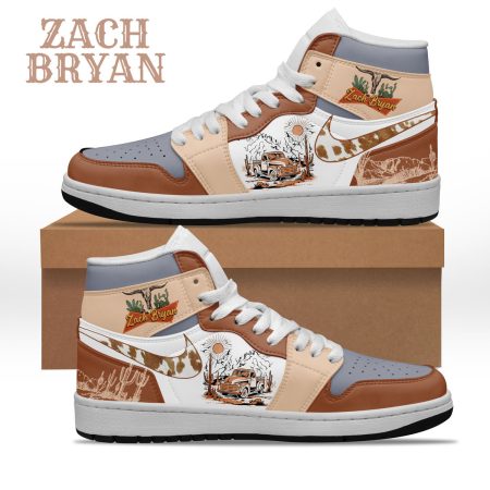 Zach Bryan AJ1 High Sneakers Shoes For Men And Women