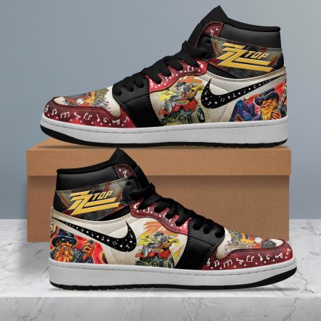 ZZ Top AJ1 High Sneakers Shoes For Men And Women