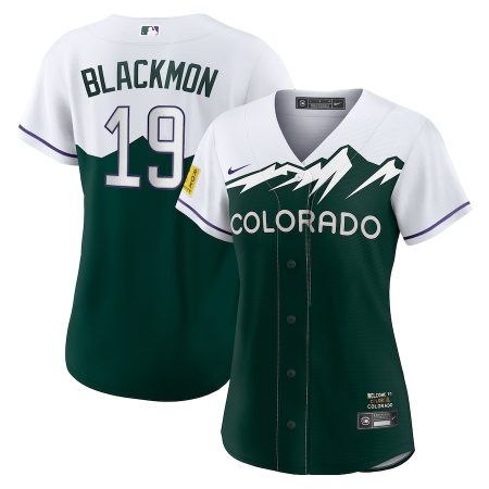 Charlie Blackmon Colorado Rockies Nike Women’s City Connect Replica Player Jersey – White/Forest Green –