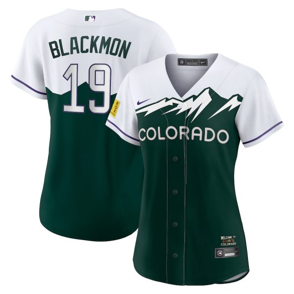 Charlie Blackmon Colorado Rockies Nike Women’s City Connect Replica Player Jersey – White/Forest Green –