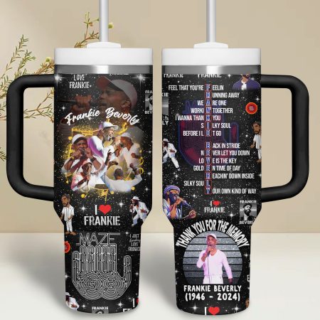 Frankie Beverly Music Custom Stanley Quencher 30oz or 40oz Stainless Steel Tumbler With Handle HG
