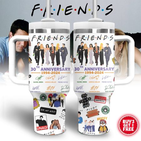 Friends TV Series Custom Stanley Quencher  30oz or 40oz Stainless Steel Tumbler With Handle HG Stainless Steel Tumbler