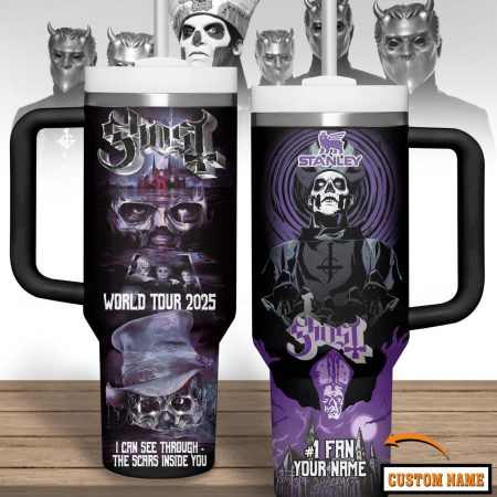 Ghost Music Custom Stanley Cup 40 oz 30 oz Tumbler With Handle