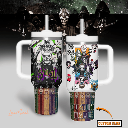 Ghost Music Custom Stanley Cup 40 oz 30 oz Tumbler With Handle