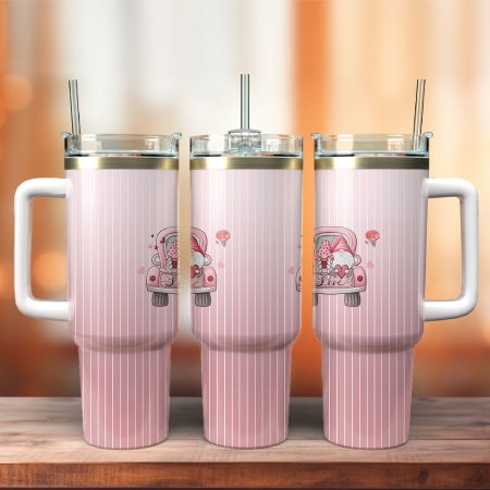 Gnome Love Valentine Custom Stanley Cup 40 oz 30 oz Tumbler With Handle HG