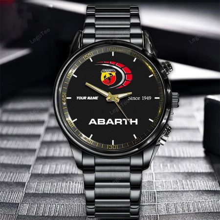 Abarth New Personalized Black Hand Watch Gifts For Fans