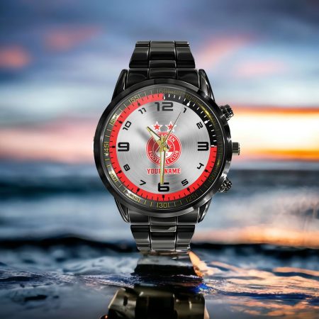 Aberdeen Scottish Premiership New Personalized Black Hand Watch Gifts For Fans