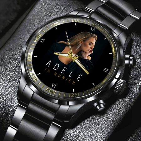 Adele Music Black Stainless Steel Watch Gift For Fan
