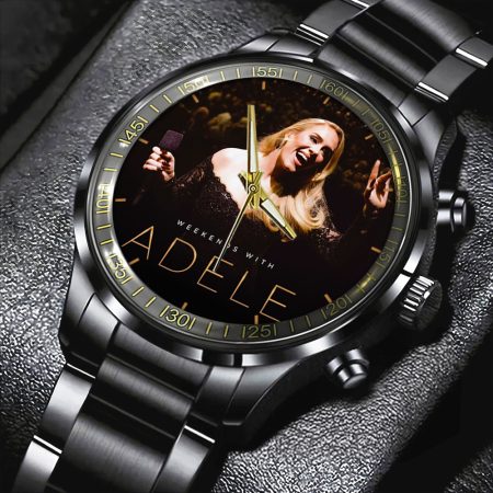 Adele Music Black Stainless Steel Watch Gift For Fan