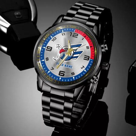 Adler Mannheim DEL Personalized Black Hand Watch Gifts For Fans