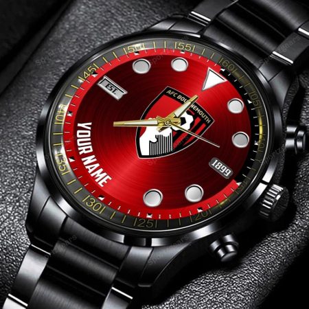 AFC Bournemouth EPL Personalized New Black Hand Watch Gift For Fans